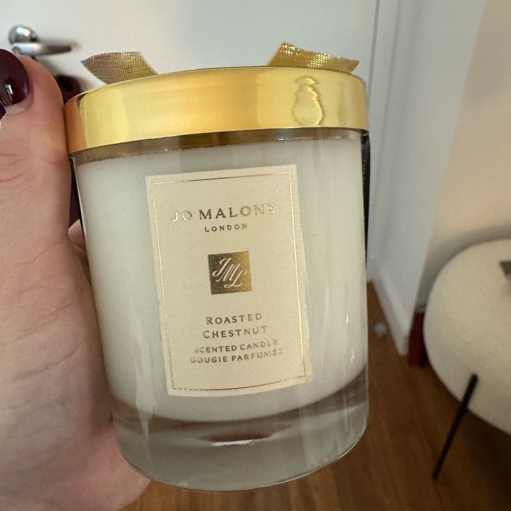 Jo Malone Roasted Chestnut Candle - Cream with Gold Accent